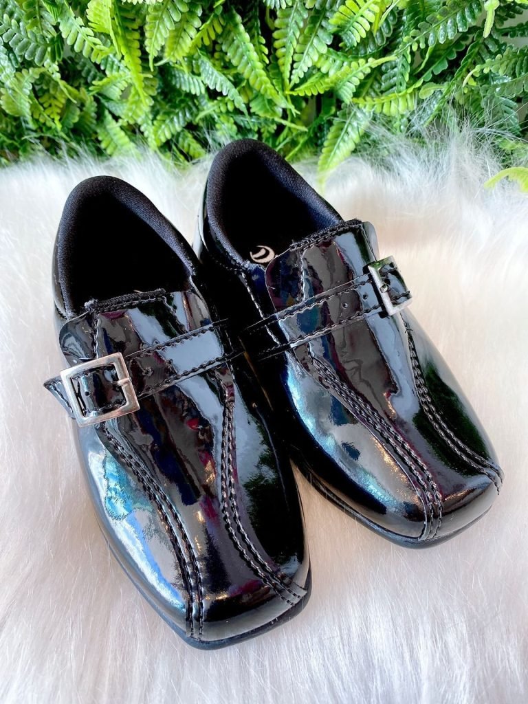 Sapato Social D Milan Preto Verniz