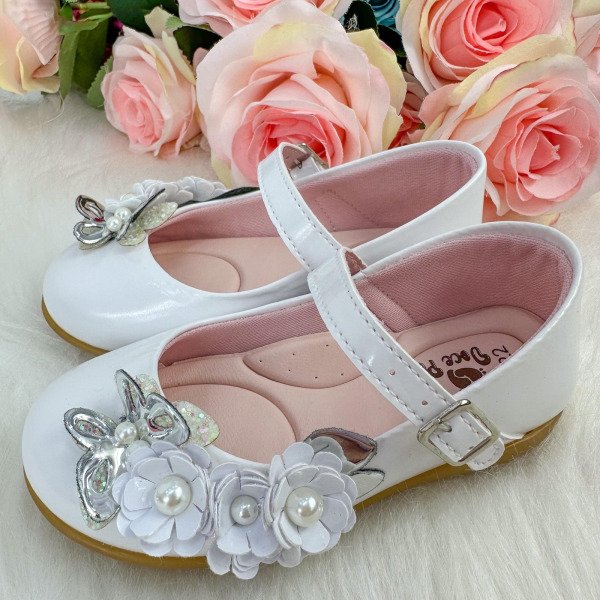 Sapatilha Doce Pe Juju Jardim Encantado Branco
