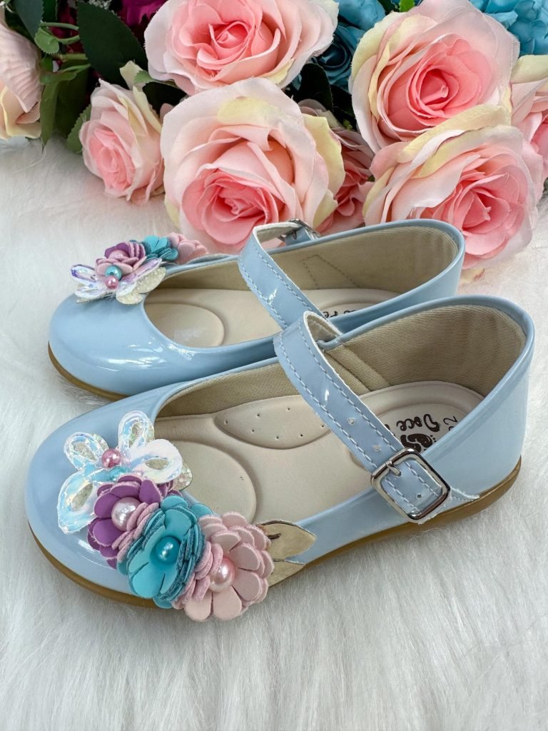 Sapatilha Doce Pe Juju Jardim Encantado Azul Bebe