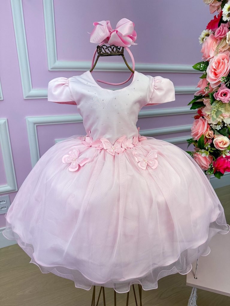 Vestido Vila Lele Jardim das Borboletas Eliana Rosa Bebe