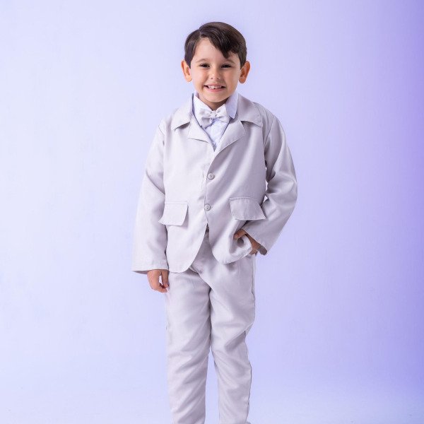 Conjunto Miss Cherry Social Gabriel Terno – Blaizer Cinza Claro