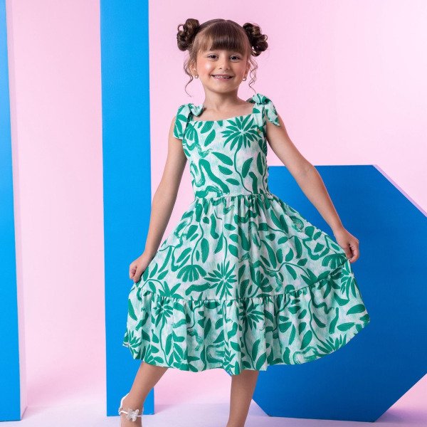 Vestido Banana Club Dandara Verde