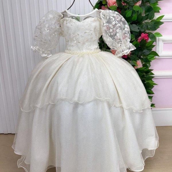 Vestido Bella Child Longo Eva Off