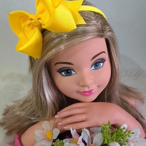 Tiara Sarinha Laço Amarelo