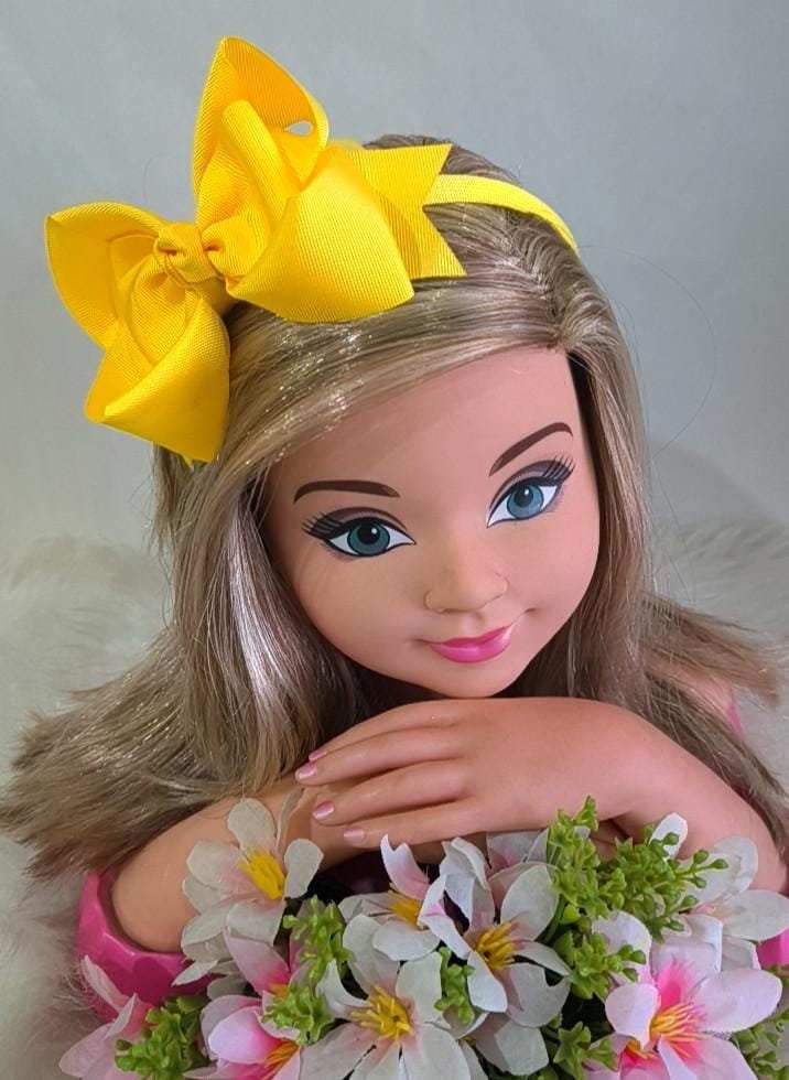 Tiara Sarinha Laço Amarelo